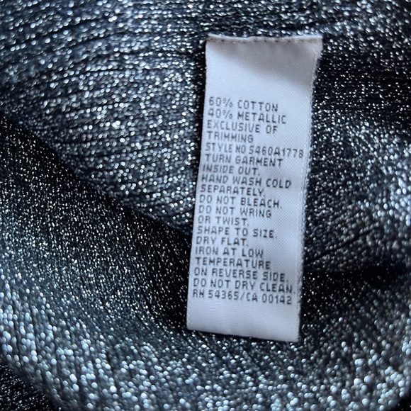 Tanjay Petites Silver Sleeveless Sparkly Top - Picture 6 of 6